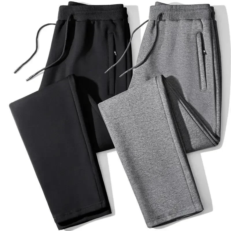 Relaxed Sporty Men Jogger Pants - Mid Rise Plus Size