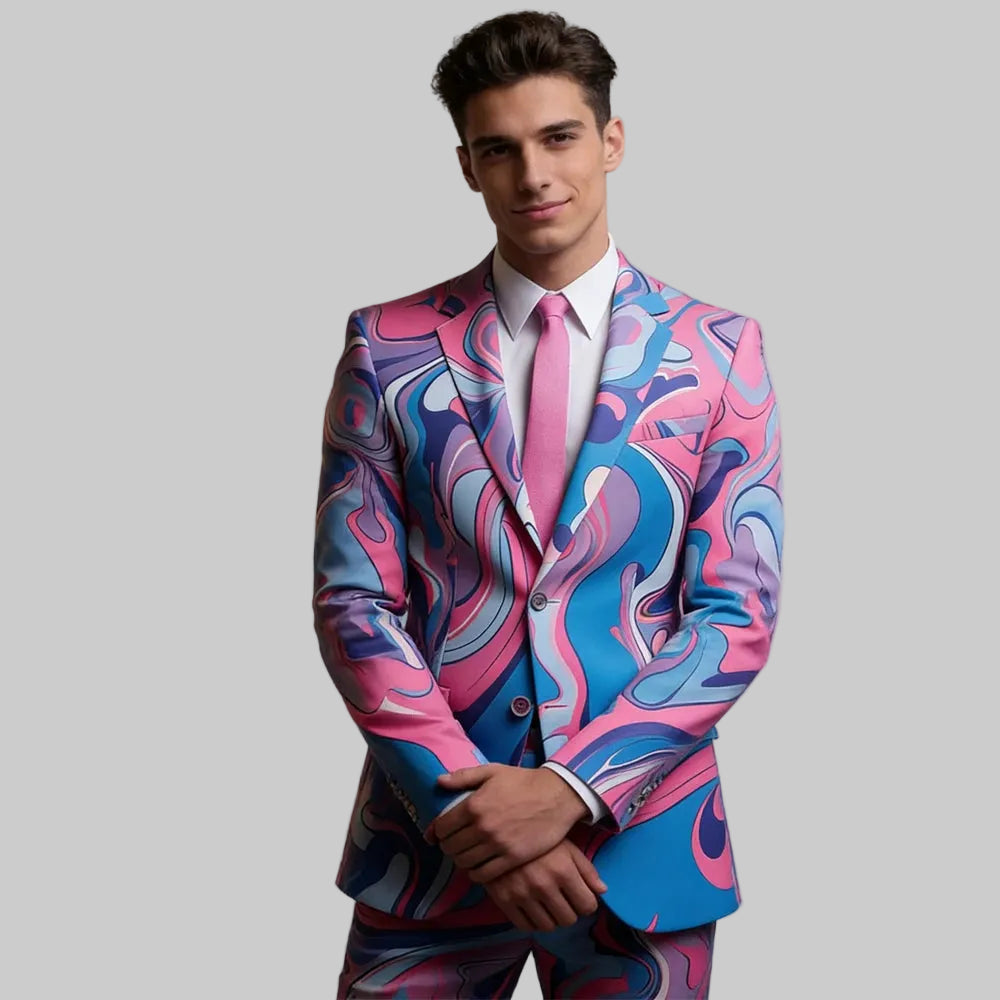 Men's Slim Fit Two Piece Formal Suit – Single Breasted