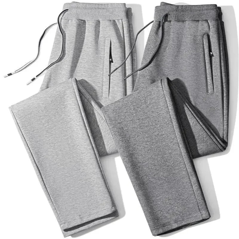Relaxed Sporty Men Jogger Pants - Mid Rise Plus Size
