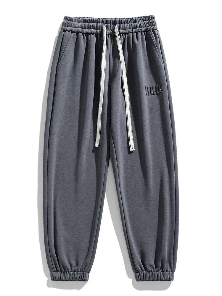 Sporty/Hip Hop/Relaxed Men Jogger Pants - Mid Rise Drawstring Tapered