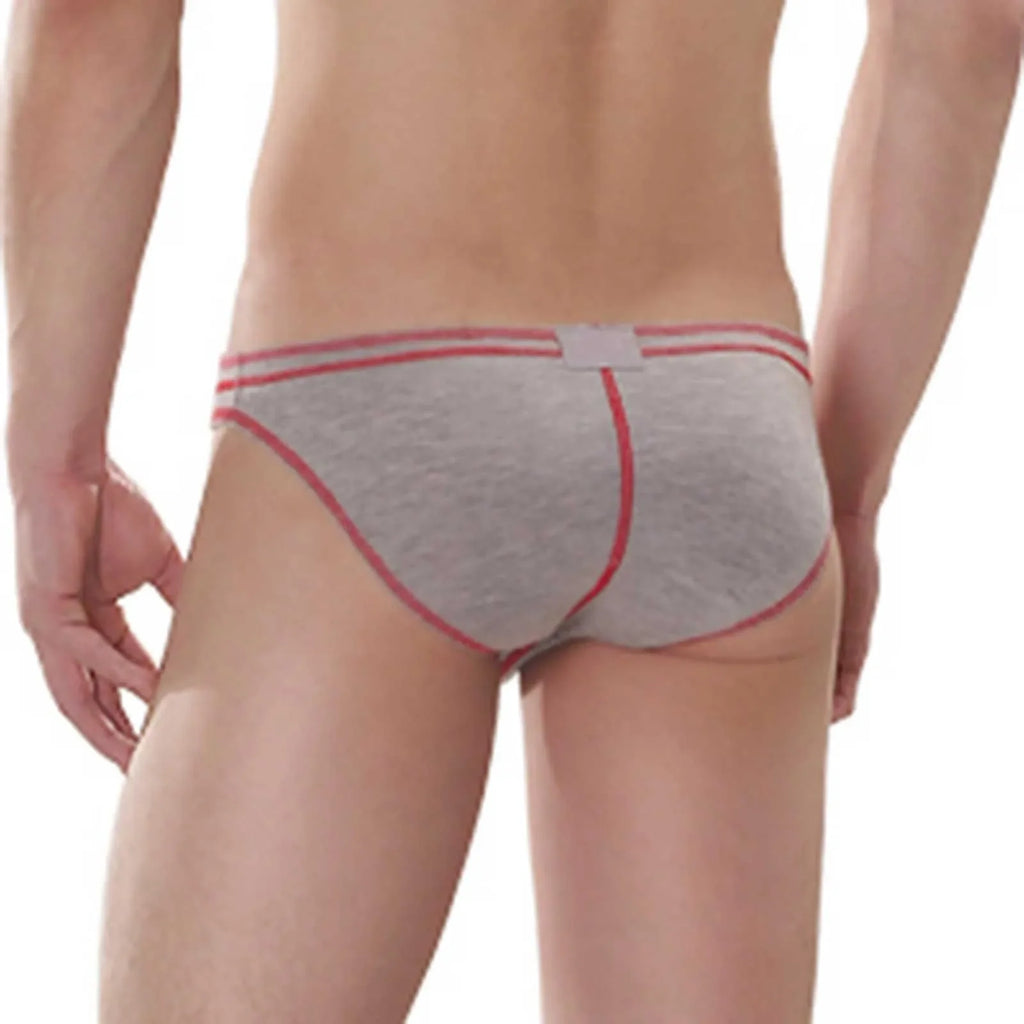 Summer Mens Sexy Underwear Sweat Absorbent Breathable Boxers Briefs Contrast Line Sports Panties For Boys