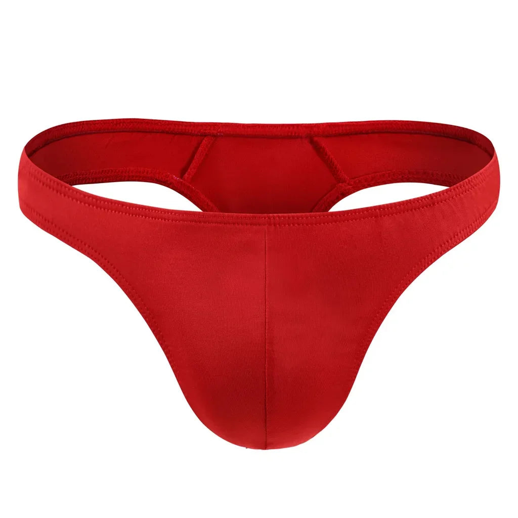 Men Underwear Enhance Shorts Gay Sexy U Convex Pouch G-String Bikini Minikini Tangas T-Back Thong Backless Breathable Underpants