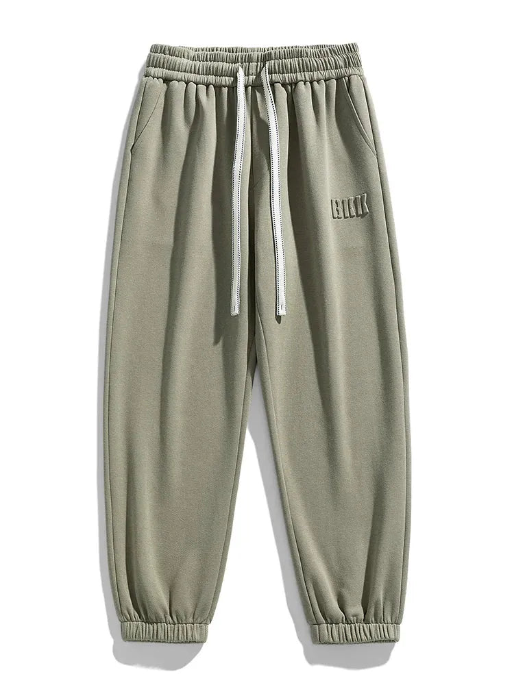 Sporty/Hip Hop/Relaxed Men Jogger Pants - Mid Rise Drawstring Tapered