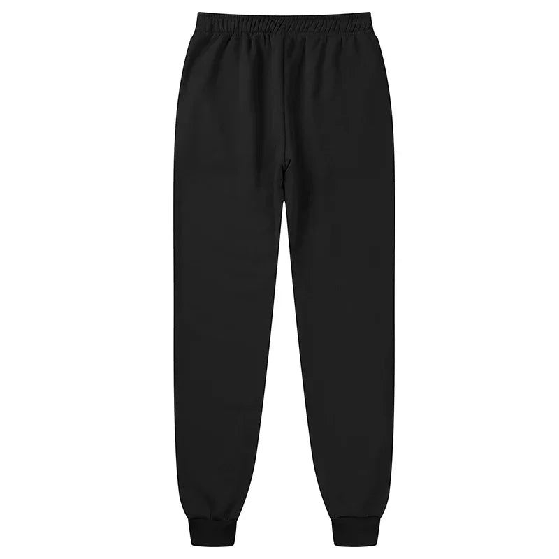 Sporty Casual Men Jogger Pants - Mid Rise Handy Pockets
