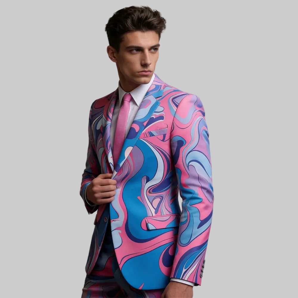 Men's Slim Fit Two Piece Formal Suit – Single Breasted