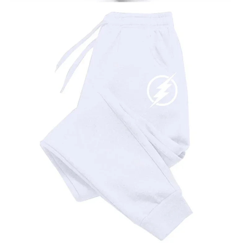 Streetwear Men Jogger Pants - Mid-Rise Drawstring Tapered Fit