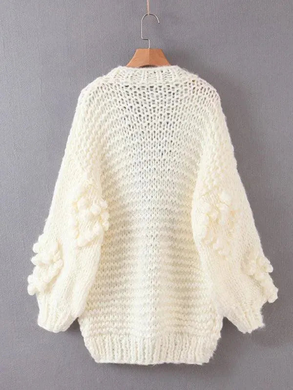 Thick Knitted Twist Loose Cardigan