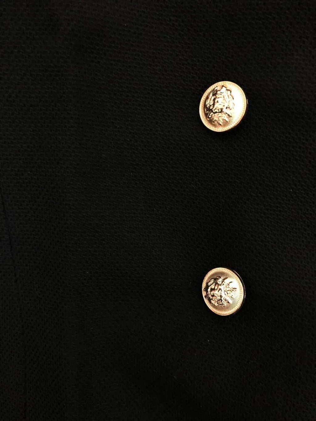 Trendy Gold Buttons Blazer Women - Casual - Plain-Solid