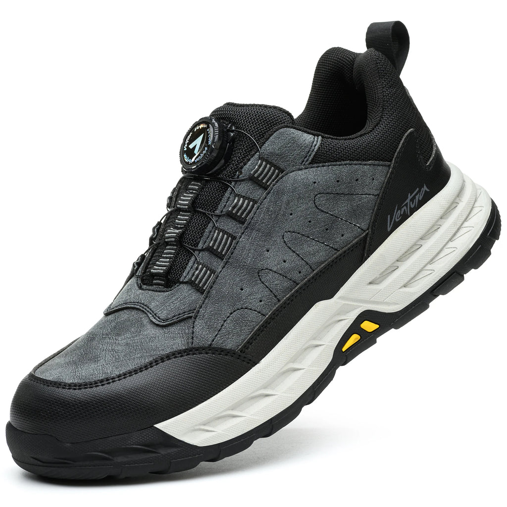 Unisex Sneakers - Low-Top Unisex Safety Sneakers - Lace-Up All-Season Shoes