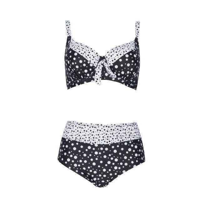 Women Floral Push Up High Waisted Bikini Set
