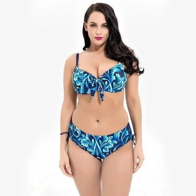 Women Floral Underwire Bikini Set