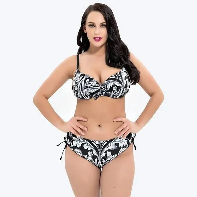 Women Floral Underwire Bikini Set