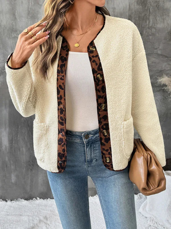 Women's Animal Print Cardigan Jacket Cozy Casual Style