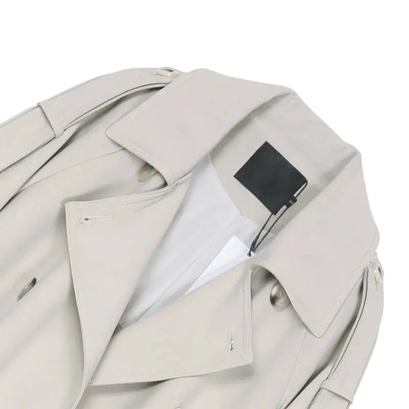 Women's Belted Trench Coat Longline Relaxed Style