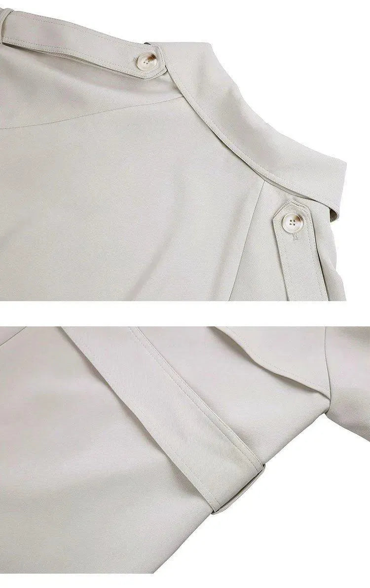 Women's Belted Trench Coat Longline Relaxed Style