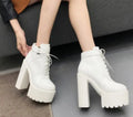 Women's Boots - Women Platform Ankle Boots Sneakers - Lace-Up Spring-Autumn Shoes-Boots-LeStyleParfait