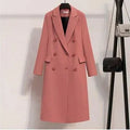 Women's Double Breasted Trench Coat Longline Style