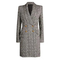 Women's Herringbone Overcoat Slim Structured Style