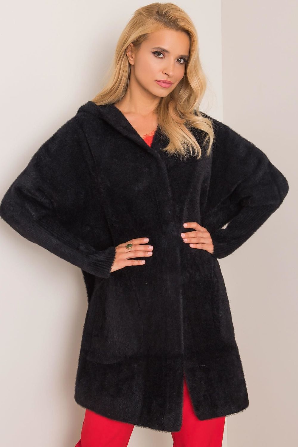 Women's Hooded Wool Blend Coat