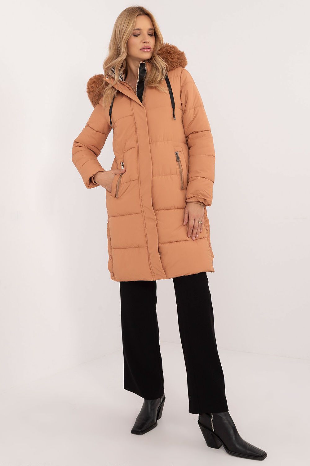Women's Insulated Puffer Jacket — Brown
