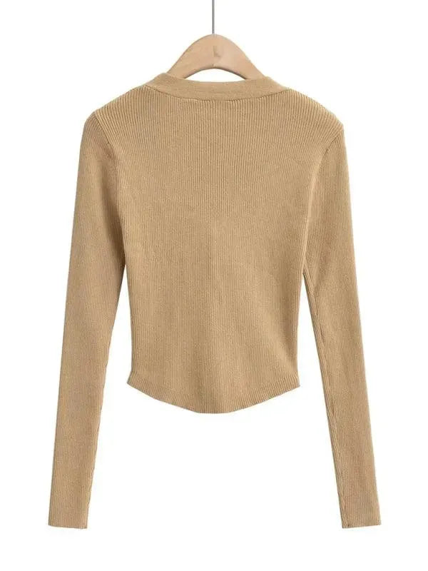 Women’s Lightweight V-Neck Cardigan Sweater – All-Season Knit