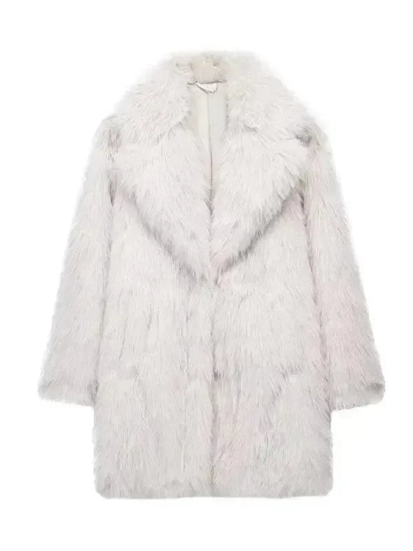 Women's Long Overcoat Loose Fit Casual Style