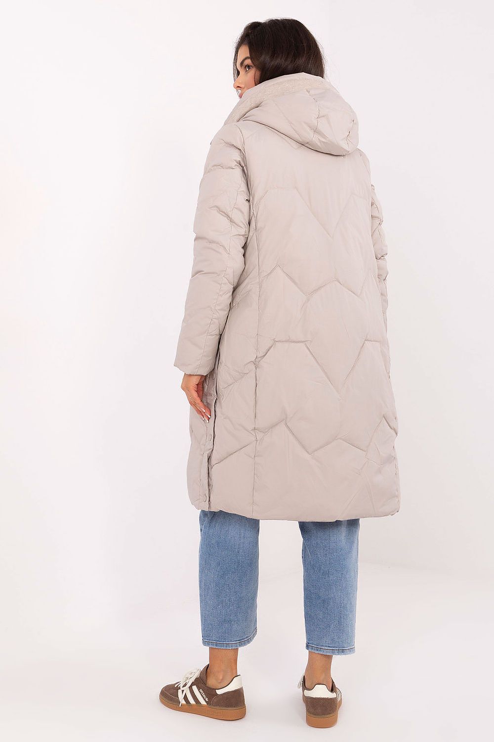 Women's Long Quilted Hooded Puffer Coat