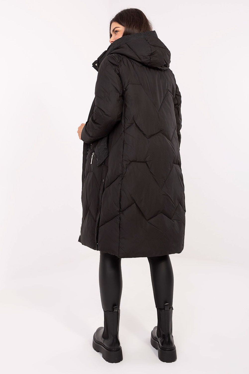 Women's Long Quilted Hooded Puffer Coat