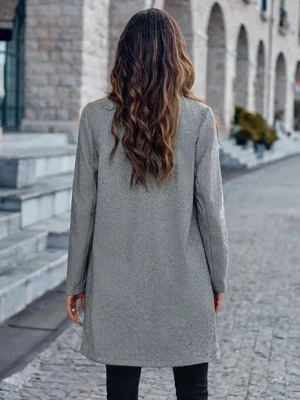 Women's Long Trench Coat Slim Fit Elegant Style