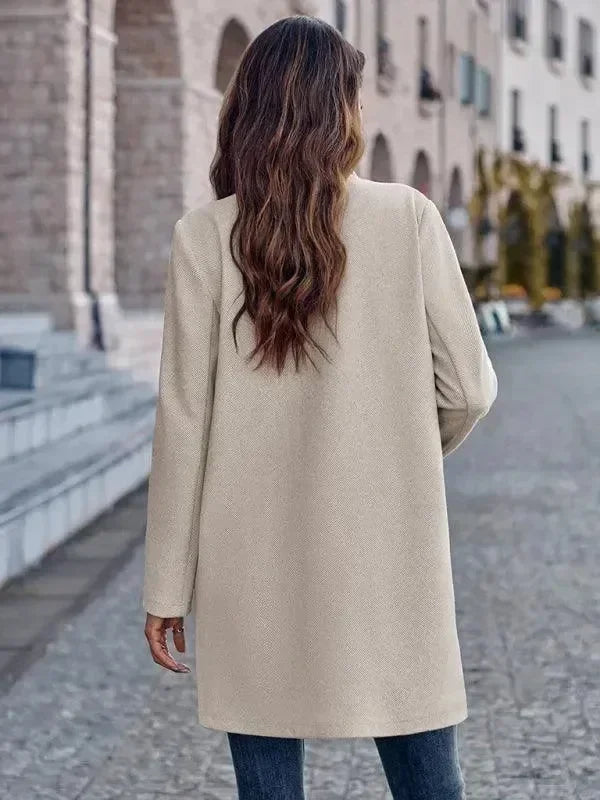 Women's Long Trench Coat Slim Fit Elegant Style