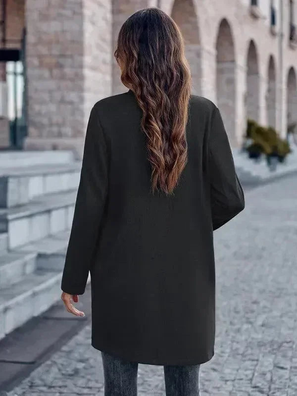 Women's Long Trench Coat Slim Fit Elegant Style