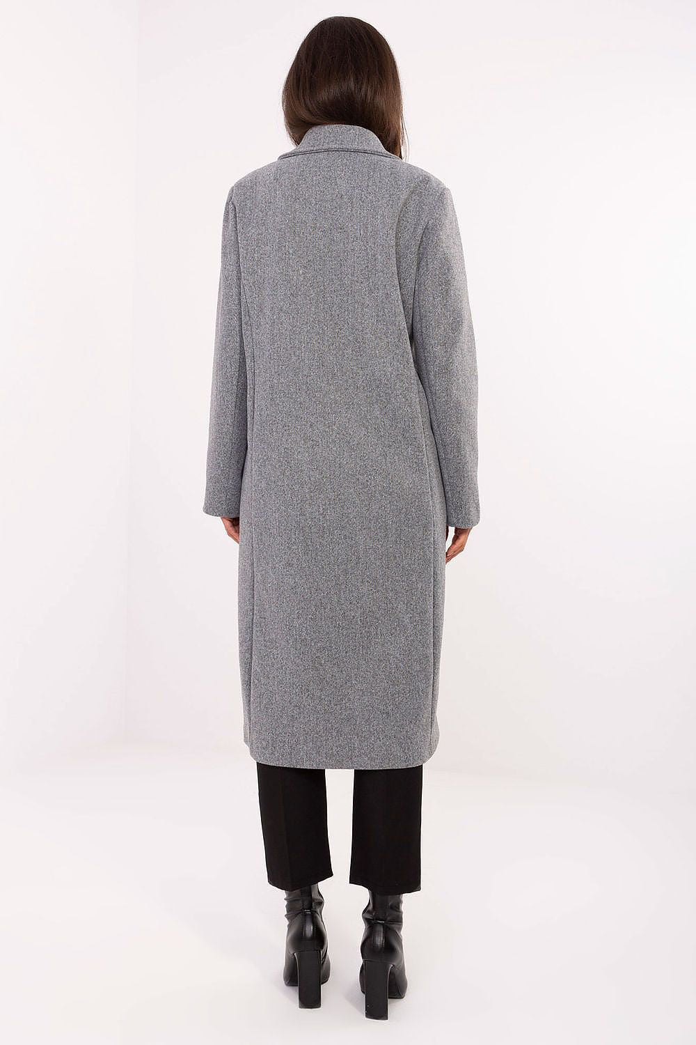 Women's Minimalist Long Overcoat — Beige