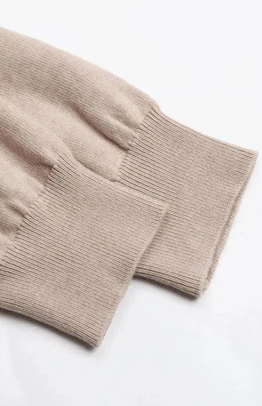 Women’s Patchwork V-Neck Cardigan Sweater – Contrast Knit