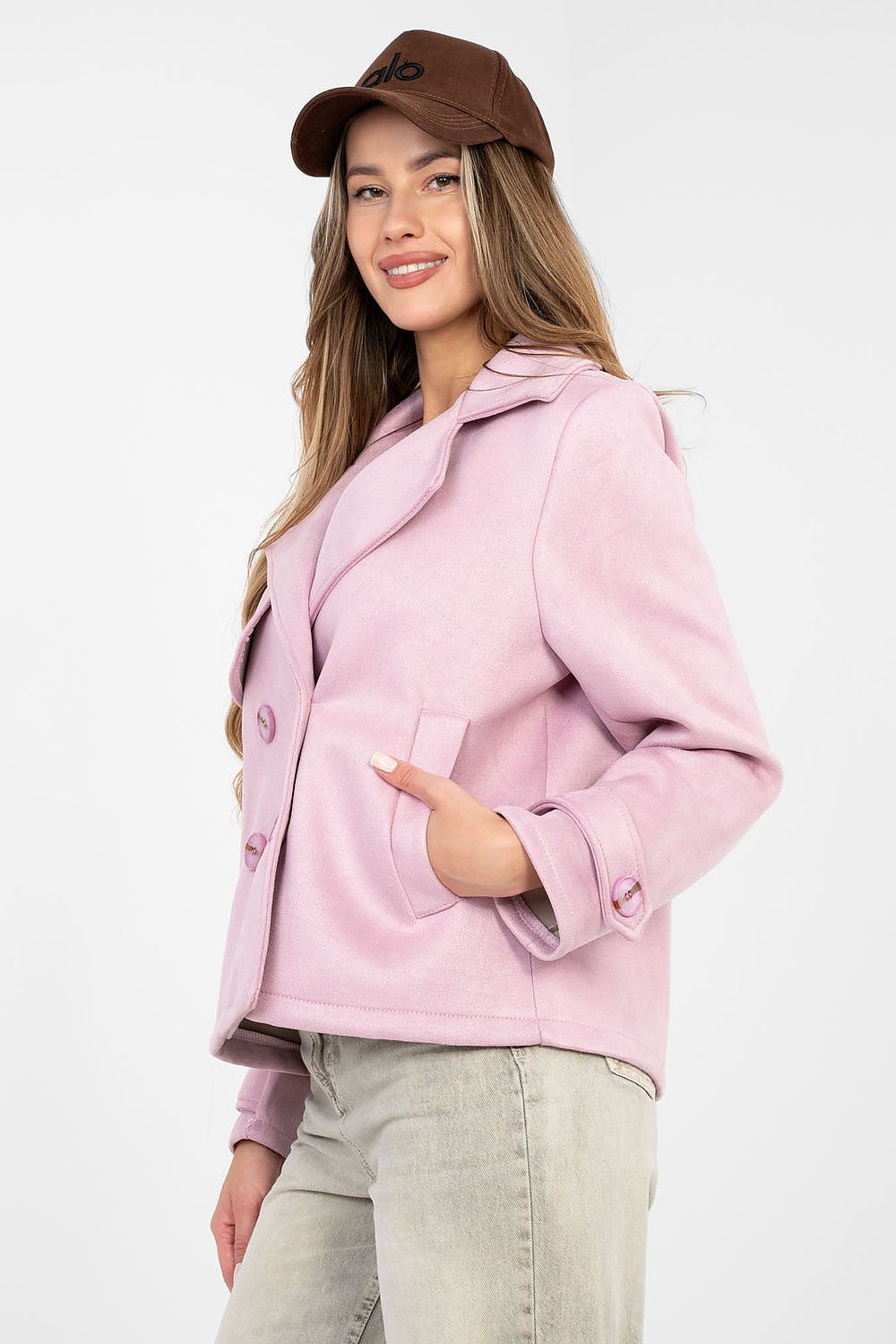 Women's Pea Coat Double Breasted Casual Style