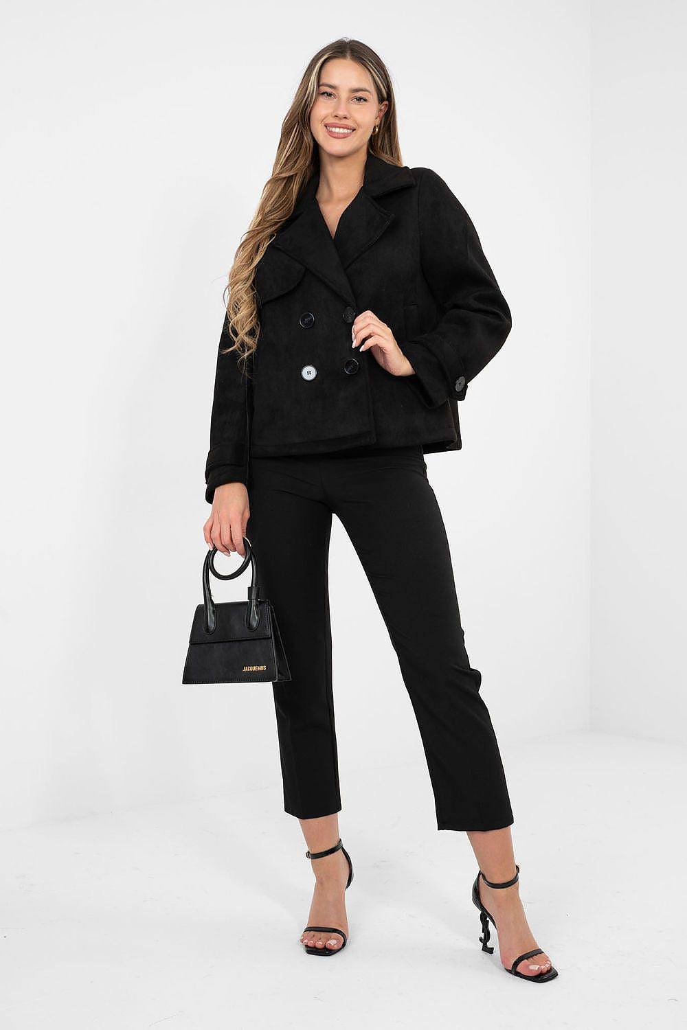 Women's Pea Coat Double Breasted Casual Style