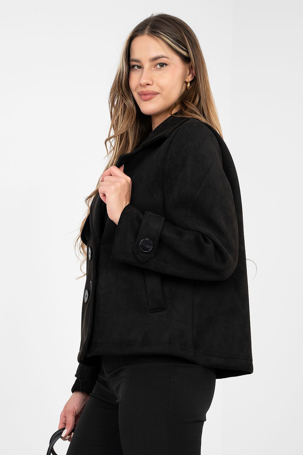 Women's Pea Coat Double Breasted Casual Style