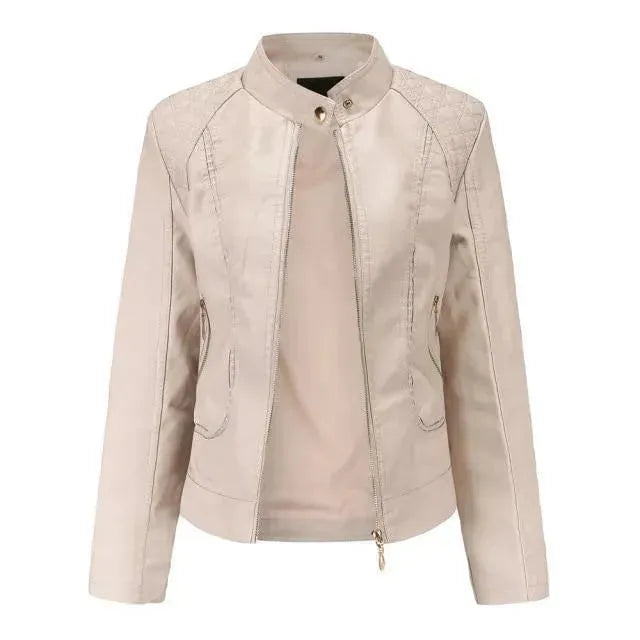 Women’s Quilted Biker Jacket Edgy Style