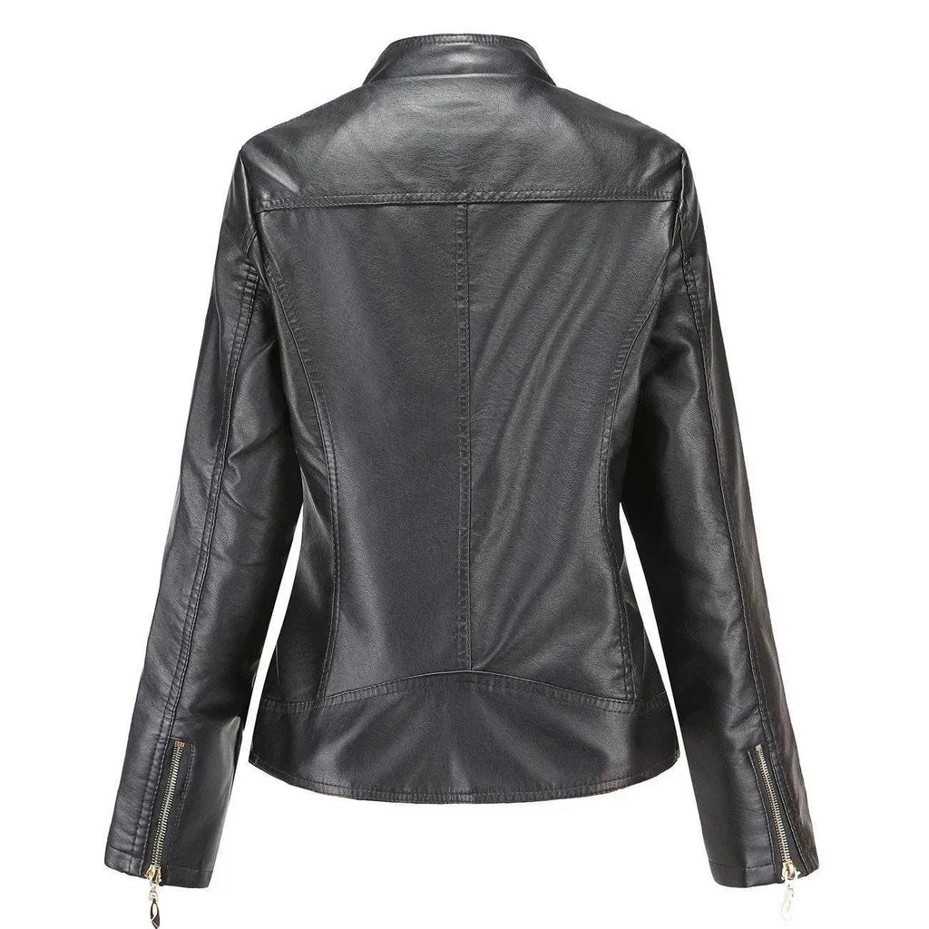 Women’s Quilted Biker Jacket Edgy Style