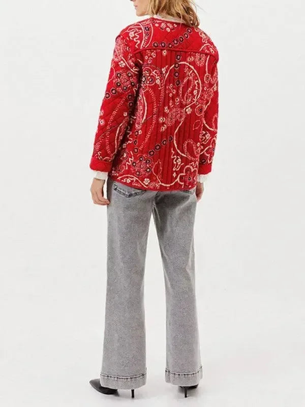 Women's Quilted Coat Slim Fit Patchwork Style