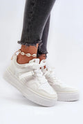 Women's Sneakers - Low-Top Women Slip-On Platform Sneakers - Lace-Up Spring-Autumn Shoes