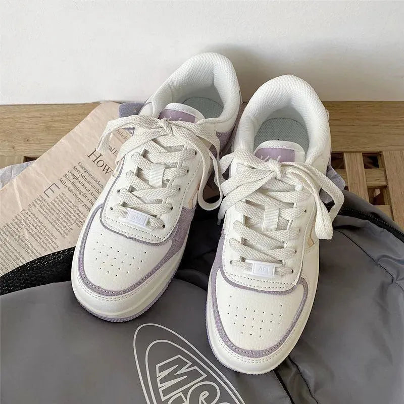 Women's Sneakers - Low-Top Women Sneakers - Lace-Up Spring-Summer Sneakers-Sneakers-LeStyleParfait