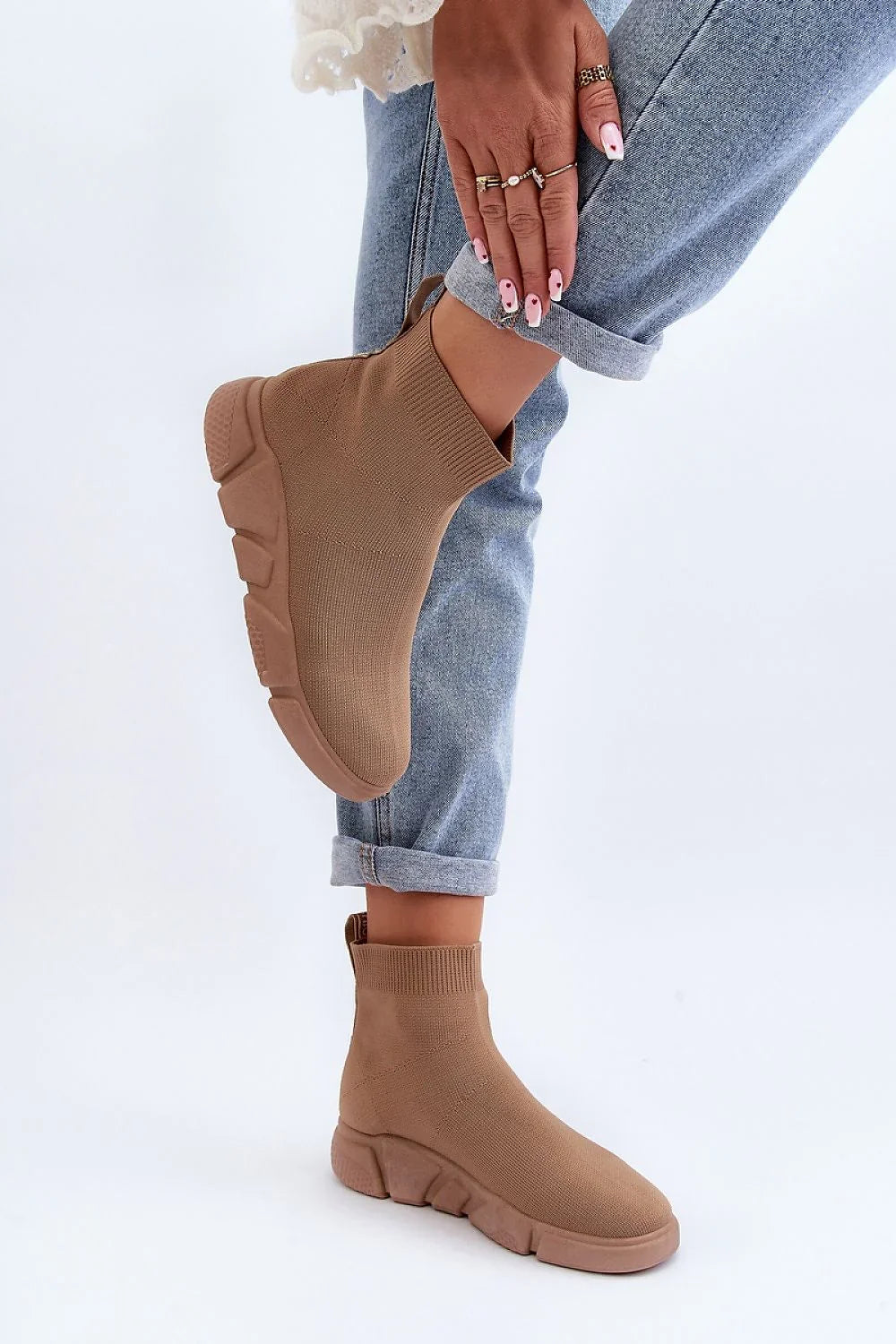 Women's Sneakers - Sock Women Slip-On Sneakers - Pull-On Elastic All-Season Shoes-Sneakers-LeStyleParfait