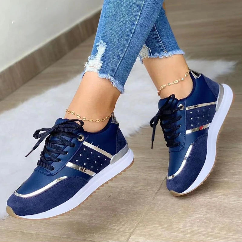 Women's Sneakers - Women Platform Sneakers - Lace-Up Spring-Autumn Shoes