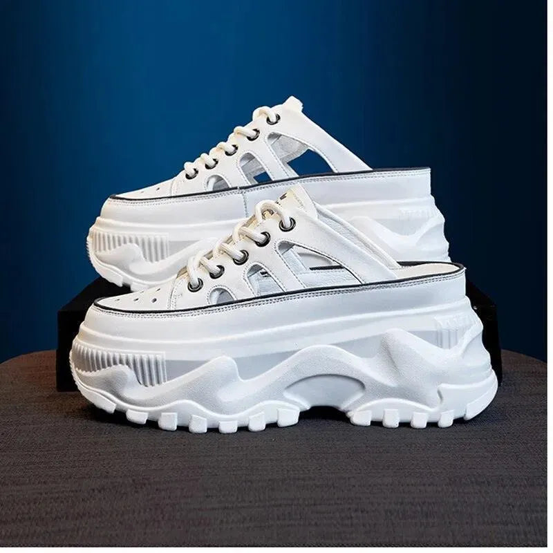 Women's Sneakers - Women Platform Wedge Sneakers- Lace-Up Slip-On All-Season Shoes