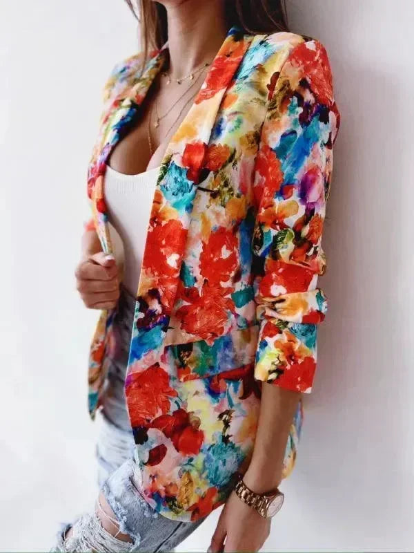 Women's Sport Coat Slim Fit Printed Style