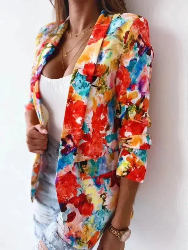 Women's Sport Coat Slim Fit Printed Style