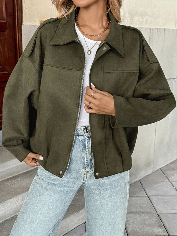 Women's Sport Jacket Zip Front Lightweight Style