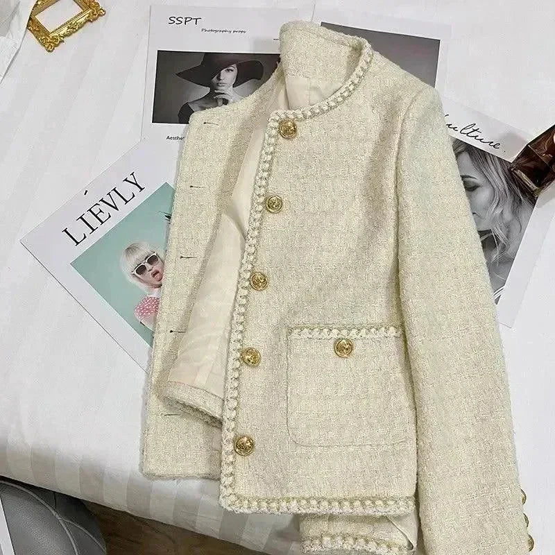 Women’s Tweed Jacket Elegant Casual Style