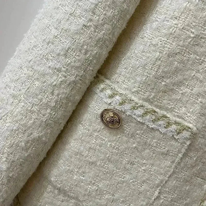 Women’s Tweed Jacket Elegant Casual Style