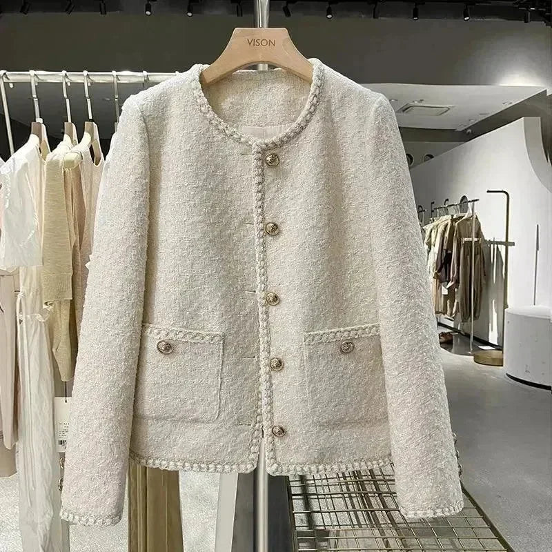 Women’s Tweed Jacket Elegant Casual Style